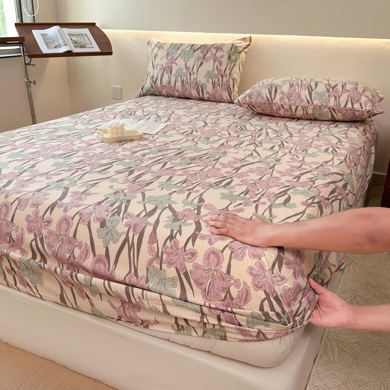 floral bed sheet