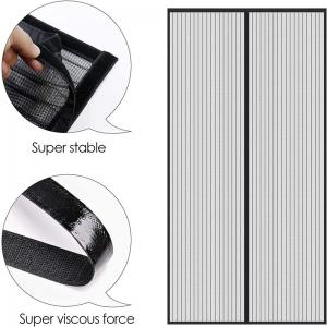 Polyester / Fiberglass/ PVC Magnetic Screen Door Anti-Mosquito Screen Mesh with Magnet Velcro Polyester / Fiberglass/ PVC Magnetic Screen Door Anti-Mosquito Screen Mesh with Magnet Velcro