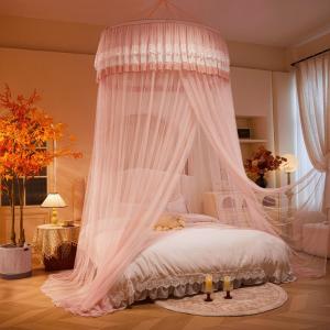 Suspended Dome-Style Mosquito Net – Ceiling-Mounted, Foldable, Suspended Dome-Style Mosquito Net – Ceiling-Mounted, Foldable,