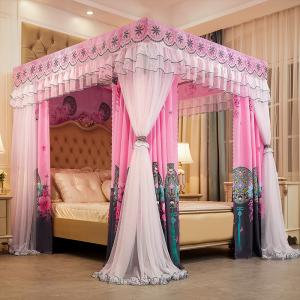 Luxury Bed Canopy Mosquito Net with Tassels Bond of Hearts Luxury Bed Canopy Mosquito Net with Tassels Bond of Hearts